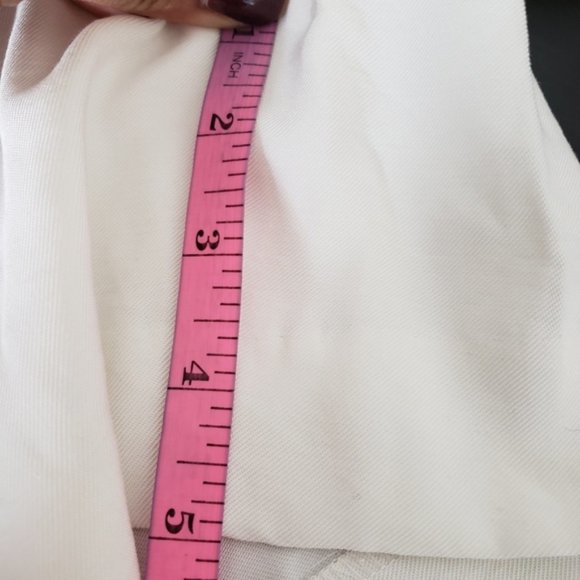 A New Day White Pullon Zip Button Shorts Sz 14 - Picture 7 of 9